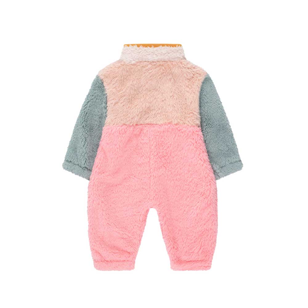 Tinycottons MONO BEBE BORREGUITO COLOR BLOCK ROSA - María Lápiz