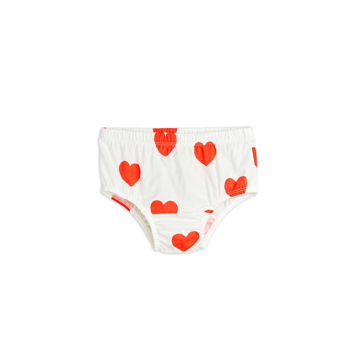 Mini Rodini Baby Hearts aop ss woven body, Red main image 1